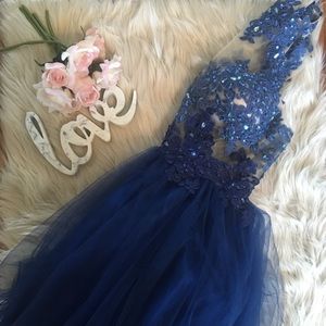Gorgeous Blue Prom Dress